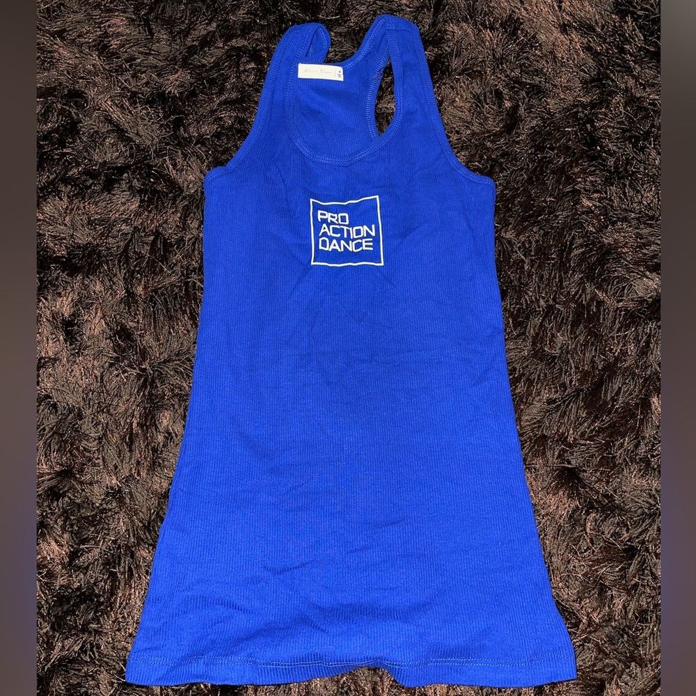 Pro Action Dance blue tank top
